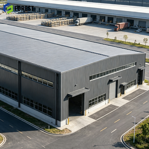 Structure de hangar commercial modulaire préfabriquée en acier à portée libre, à grande hauteur, pour entrepôt et centre logistique - Product Image 1