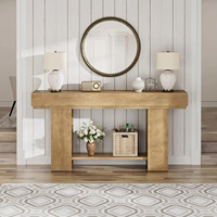 Table console en bois moderne pour salon, table longue d'entrée, table derrière le canapé, table de hall d'entrée