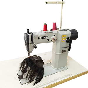 Máquina <span class=keywords><strong>de</strong></span> coser industrial <span class=keywords><strong>de</strong></span> poste para procesos <span class=keywords><strong>de</strong></span> fabricación <span class=keywords><strong>de</strong></span> pelucas, máquina trenzadora <span class=keywords><strong>de</strong></span> cabello humano manual <span class=keywords><strong>con</strong></span> motor individual - Product Image 2