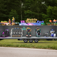 Machine mobile d'arcade de camion de thème du simulateur commercial VR de VR pour l'équipement d'amusement de réalité virtuelle du parc à thème 9D