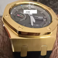Jam tangan aksesori modifikasi casing Mod jam tangan logam Kit modifikasi mewah baja tahan karat untuk GA2100 GA-2100 GA-2110
