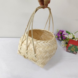 Cesto di fragole da Picnic in bambù robusto cesto a mano intrecciato in tessuto di fabbrica - Product Image 4
