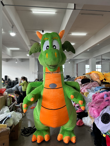 Disfraz Inflable de Dinosaurio Verde para Adultos Unisex, Disfraz de Animal para <span class=keywords><strong>Halloween</strong></span>/Carnaval de Pascua - Product Image 1