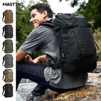 Sac à dos tactique pour ordinateur portable MS7505MASTTAC, mode urbaine, EDC, randonnée en plein air, chasse, trekking, nylon imperméable, camouflage, MOLLE 45L