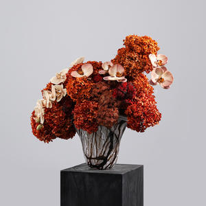 Bouquet d'hortensias réalistes le plus vendu, <span class=keywords><strong>vase</strong></span> de table Art Déco fait main, décoration d'intérieur <span class=keywords><strong>automne</strong></span>-hiver - Product Image 3
