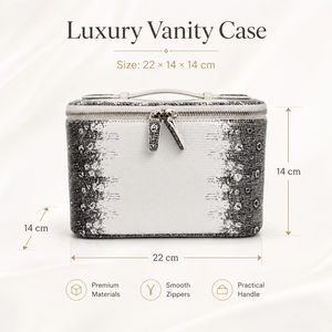 Estuche de Maquillaje de Cuero Genuino de Alta Calidad con Patrón de Lagarto, Organizador de Maquillaje para Mujer, Bolsa de Vanidad, Venta al Por Mayor OEM - Product Image 3