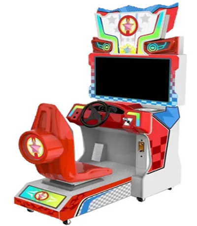 Nuevo gabinete Arcade 42 pulgadas Máquina de carreras de autos que funciona con monedas Juegos de carreras de simulación de cami