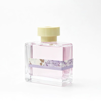 Bouteille diffuseur de parfum et d'aromathérapie vide carrée personnalisée Anding 130 ml, en verre de luxe pour la maison