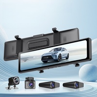 Caméra embarquée 4K HD à écran complet de 12 pouces, 4 canaux, vision nocturne, WIFI, DVR de voiture avec caméra de recul
