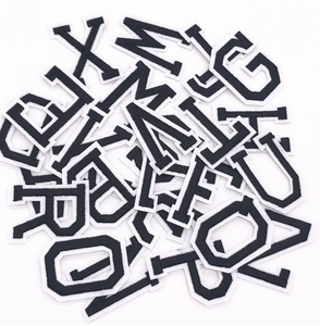 A B C D E F G H I J K L m n màu hồng chữ cái tiếng anh các bản vá lỗi cho quần áo áo áo khoác vá thêu quần áo đính - Product Image 6