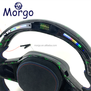 Volant en fibre de carbone forgé avec écran LED pour BMW <span class=keywords><strong>CS</strong></span> M2 <span class=keywords><strong>M3</strong></span> M4 M5 F10 F20 F30 <span class=keywords><strong>F80</strong></span> F90 G20 G30 G80 G82 - Product Image 2