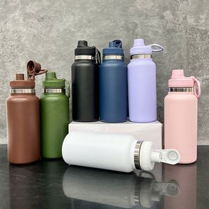 32Oz Powder Coated Double Walled Stainless Steel Vacuum <b>Insulated</b> Outdoor Sports Travel Tumbler Cup <b>Mugs</b> - Product Image 2