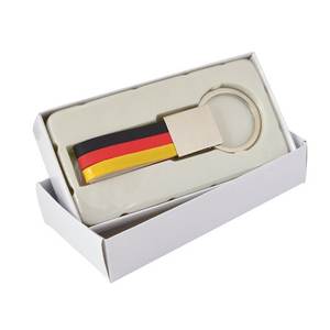 Porte-clés drapeau allemand, anneau en métal, souvenir, cadeau Allemagne - Product Image 2