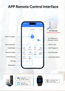 أمان منزلي أوتوماتيكي ، حافة مرآب كهربائي ، Ttlock Wifi ، بصمة إصبع خارجية مقاومة للماء - Product Image 6