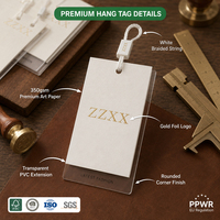 Etiquetas Colgantes de Papel Kraft Reciclado al por Mayor ZX con Cuerda de Algodón Trenzada para Ropa, Zapatos y Bolsos de Hombre - Ecológicas y Personalizadas
