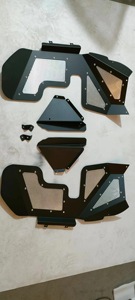 Custom Fit ruote in alluminio sopracciglia <span class=keywords><strong>pelle</strong></span> <span class=keywords><strong>di</strong></span> fango per 18-24 JEEP Wrangler JL parafango anteriore posteriore parafango parafango parafango - Product Image 6