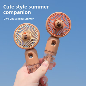 Dispositif hydratant dessin animé ventilateur <span class=keywords><strong>de</strong></span> pulvérisation d'eau USB charge Mini ventilateurs humidificateur petit ventilateur <span class=keywords><strong>de</strong></span> poche rafraîchissant - Product Image 3