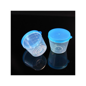 Vaso para orina desechable Nokang de 40 ml con tapa de rosca y graduación, portátil, con tapa selladora de PP para recolección de muestras - Product Image 1