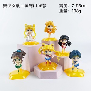Set <span class=keywords><strong>de</strong></span> 6 Figuras Chibi <span class=keywords><strong>de</strong></span> Sailor Moon con la <span class=keywords><strong>Princesa</strong></span> Serenity y los Sailor Scouts en Poses Lindas, Juguetes Decorativos para Fanáticos del Anime, Regalo - Product Image 3