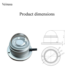 เซ็นเซอร์วัดรังสีแสงอาทิตย์แบบโฟโตอิเล็กทริก Veinasa-PRS Solar Pyranometer RS485 4-20ma เครื่องวัดรังสีแสงอาทิตย์แบบโฟโตอิเล็กทริก Veinasa-PRS สำหรับการวัดค่ารวม - Product Image 5