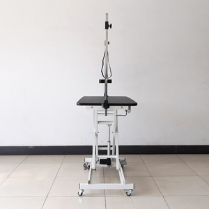 Table de toilettage professionnelle EUR PET de luxe en acier inoxydable réglable et portable pour chiens et chats avec roues pour l'entretien des griffes et le nettoyage des poils d'animaux - Product Image 5