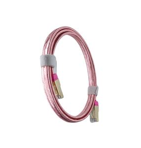 OEM Cat6a Cat7 30AWG Nylon cobre puro algodón robusto trenzado Ethernet <span class=keywords><strong>Cable</strong></span> SSTP redondo plano trenzado Patch Cord <span class=keywords><strong>Cable</strong></span> - Product Image 4