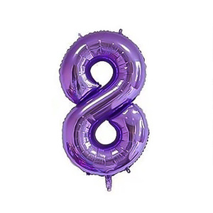 Nuevas llegadas Globos de <span class=keywords><strong>cumpleaños</strong></span> de 32 pulgadas Números Globo de aluminio para Año Nuevo - Product Image 6