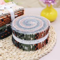 Tissu d'ameublement en coton peigné personnalisé, teinture réactive, Charm Pack, Layer Cake, Lot de Fat Quarters Premium, Jelly Roll