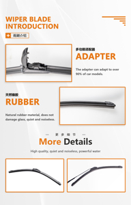 Limpiaparabrisas Wipe sin residuos Fit Multiple <span class=keywords><strong>Car</strong></span> Modelsdurable para seguridad - Product Image 6