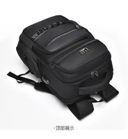Ransel Bisnis Oxford Tahan Air Berkualitas Tinggi dengan Kompartemen Komputer Berkapasitas Besar, Penutup Ritsleting, dan Antarmuka USB