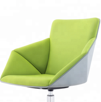 Chaise de bureau pivotante en cuir, chaise d'étude pliante avec table d'écriture