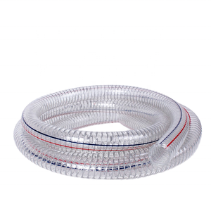 6 Inches High Pressure UV Resistant Non-toxic <strong>Spiral</strong> PVC Reinforced Spring Flexible <strong>Hose</strong> 100m - Product Image 1