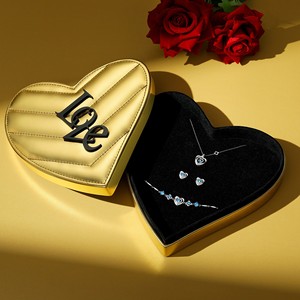 Boîtes cadeaux de bijoux pour la Saint-Valentin, style excentrique, boîtes cadeaux dorées, vente en gros - Product Image 3