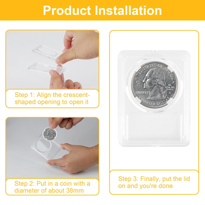 Étui de rangement pour pièces de monnaie Morgan Peace Ike Silver Dollars, ajustement serré, anti-poussière, pour collection - Product Image 4