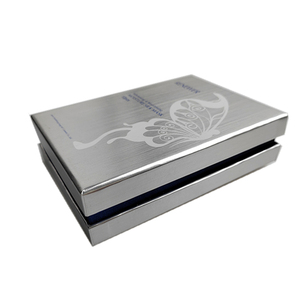 Matte In Bướm Mô Hình Ưa Thích Giấy Bạc Màu Xanh Với Biên Giới Chăm Sóc Da Hộp Quà Tặng Cho Khuôn Mặt Mặt Nạ Tạo nên Lưu Trữ - Product Image 1