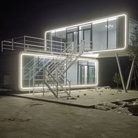 Nouvelle structure en acier pour entrepôt, bureau intelligent, camping, B&B, capsule spatiale mobile, chambre ensoleillée, luxe sauvage