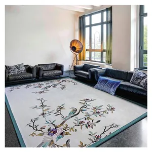 Interior decorative chinese traditional silk carpet