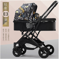 Siège Auto Bébé Luxe et Ensemble Poussette, Poussette de Voyage Pliable 3 en 1 Avec Siège Auto