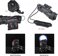 Visée laser MAWL C1+ en métal avec laser IR + laser rouge/vert/bleu + lumière de remplissage IR + lampe torche LED blanche 220 lumens