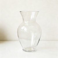 Vase en verre transparent haut et rond, style ventre de femme, pour terrarium, fleurs, décoration de table et mariage