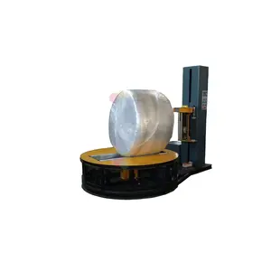high efficiency and professional cheap pallet paper roll stretch film wrapping machine