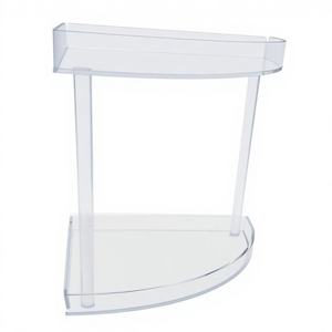 Organizador <span class=keywords><strong>de</strong></span> Esquina <span class=keywords><strong>de</strong></span> Acrílico Transparente Personalizado <span class=keywords><strong>de</strong></span> Fábrica, <span class=keywords><strong>de</strong></span> Doble Capa, para Encimera, Baño, Tocador, Condimentos - Product Image 6