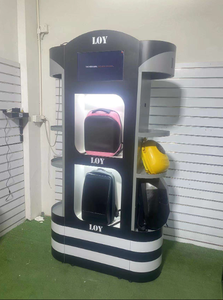 Estante de exhibición de mochila de metal con pantalla de 18 pulgadas-Estante de soporte de piso LED para venta minorista y <span class=keywords><strong>supermercado</strong></span> - Product Image 5