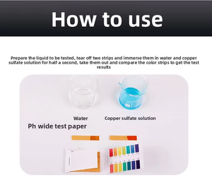 Tiras de Tornasol Rojo y Azul Gemc para Medir el pH del Papel (Rango 1-14) para Calidad del Agua y Uso en Acuarios, 80x5mm, Empaque de 1/5 <span class=keywords><strong>Libros</strong></span>, Hecho en China - Product Image 6