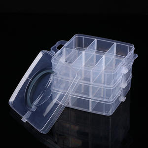 Caja <span class=keywords><strong>de</strong></span> almacenamiento <span class=keywords><strong>de</strong></span> plástico <span class=keywords><strong>de</strong></span> tamaño pequeño, 18 rejillas, joyería transparente para <span class=keywords><strong>Lego</strong></span>, caja <span class=keywords><strong>de</strong></span> almacenamiento, organizador <span class=keywords><strong>de</strong></span> joyas, anillos, acabado - Product Image 3