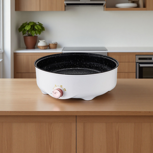 Parrilla <span class=keywords><strong>Eléctrica</strong></span> Multifunción con Revestimiento Antiadherente, Sin Humo, Fácil de Limpiar, 3 Ajustes de Temperatura, Calentamiento Circular Completo, Diseño de Panal - Product Image 1