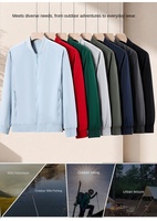 Blouson Bomber Unisexe à Col Baseball Personnalisable Coupe-Vent Imperméable Respirant pour Randonnée Travail Décontracté Veste Zippée Vente en Gros