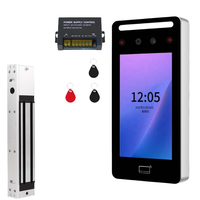 Sistema de Control de Acceso Exterior Inteligente con WiFi, Reconocimiento Facial Dinámico, Lector RFID de 13.56MHz, Aleación de Zinc, Lectores de Tarjetas de 3-5cm