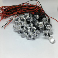 Diode électroluminescente pré-câblée 5V-12V, blanc, rouge, vert, bleu, jaune, rose, uv, rvb, résistance pré-câblée, 3mm, 5mm, 10mm, DIP LED avec fil