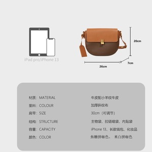 กระเป๋าถือหนังแท้แบรนด์เนมหรูหราสำหรับผู้หญิง - Product Image 3